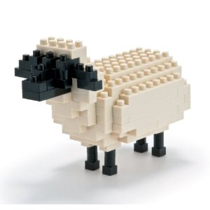 KAWADA NANOBLOCK 積木 綿羊 (NBC-